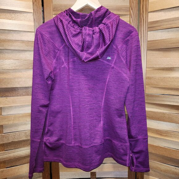 lukka Athletic Purple Orange Jacket Women M Hoodie Polyester Spandex - Picture 2 of 10